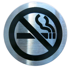 Stainless Steel No Smoking Sign